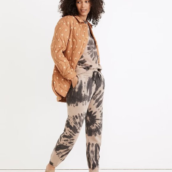 Madewell (Re)sourced Cotton Retro Sweatpants in Swirl Tie-Dye - Picture 3 of 6